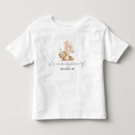 Bär und die Biene zum ersten Geburtstag Kleinkind T-shirt