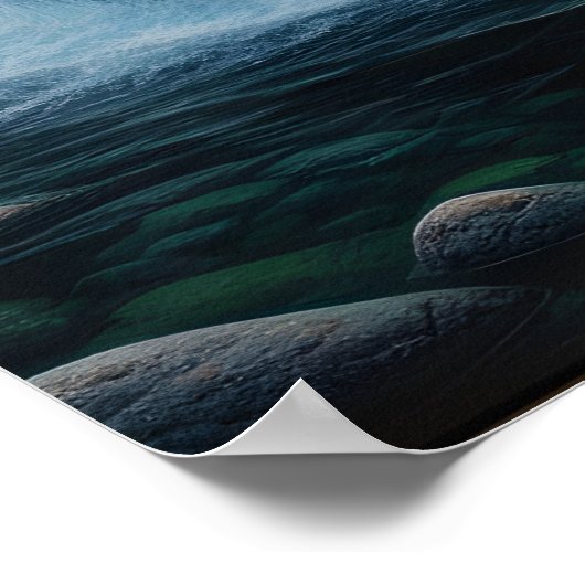 Bär und Fisch: River Dance Poster (Ecke)