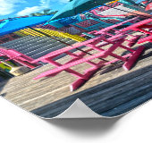 Bar und Grill in tropischen Bahamas Poster (Ecke)