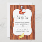 Bar und Grill rustikal Einladung (Vorderseite)