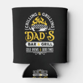 Bar- und Grilldesign von Papa 2 Dosenkühler (Rückseite)