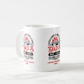 Bar- und Grilldesign von Papa 2 Kaffeetasse (Vorderseite Links)