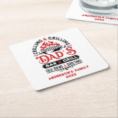 Bar- und Grilldesign von Papa 2 Rechteckiger Pappuntersetzer (angewinkelt)