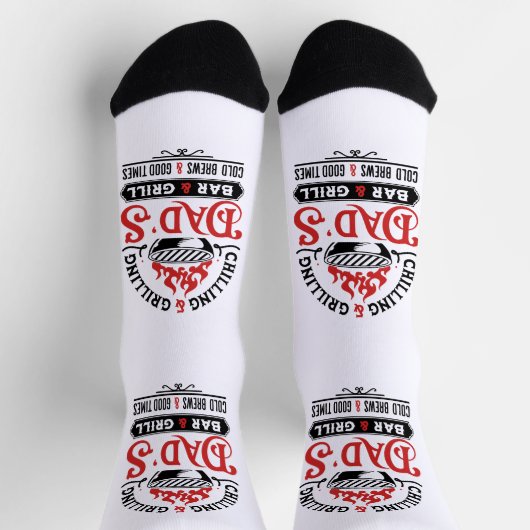 Bar- und Grilldesign von Papa 2 Socken (Oben)