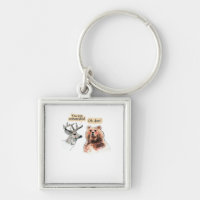 Bär und Hirsch Gespräch Lustiges Wildtier-Design