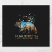 Bär und in den Wald gehe ich zu verlieren mein Min Bierflaschenetikett (Einzelnes Label)