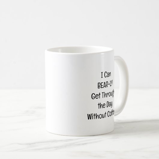 Bär und Kaffeepuppe Kaffeetasse (VorderseiteRechts)