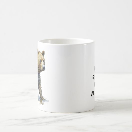 Bär und Kaffeepuppe Kaffeetasse (Mittel)