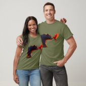 Bär und Kardinal T-Shirt (Unisex)