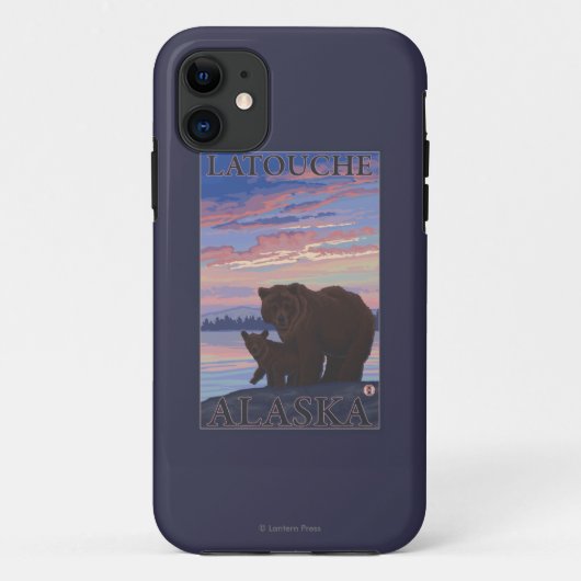 Bär und Keule - Latouche, Alaska Case-Mate iPhone Hülle (Rückseite)