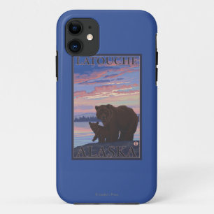 Bär und Keule - Latouche, Alaska iPhone 11 Hülle