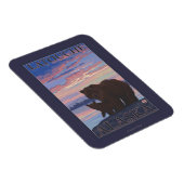 Bär und Keule - Latouche, Alaska Magnet (Rechte Seite)