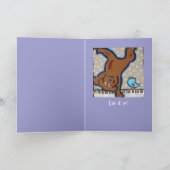 Bär und Klavier, Geburtstags-Grußkarte Karte (Innenseite)