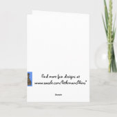 Bär und Kleeblatt auf Weiß Karte (Rückseite)