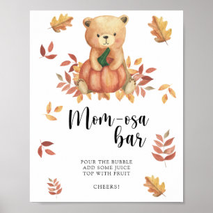 Bär und Kürbis \ Mama-osa-Bar-Poster Poster