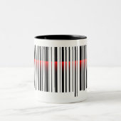 Bar- und Laserabtastung Zweifarbige Tasse (Mittel)