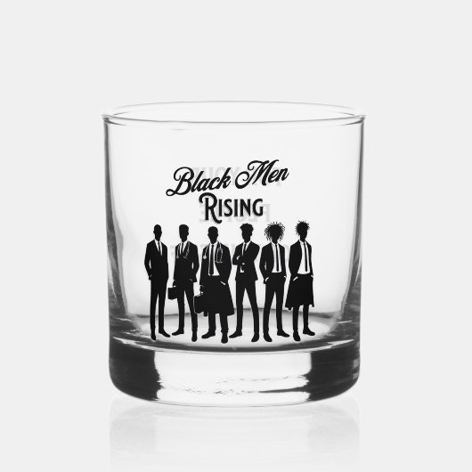Bar und Liquor Bourbon Scotch/Black Men Whiskyglas (Vorderseite)