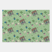 Bär und Maus Romance Verabredet Wedding Baby Geschenkpapier Set (Vorderseite)