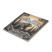 Bär- und Naturgebirgslandschaft Fliese (Seite)