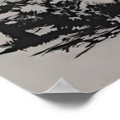 Bär- und Naturgebirgslandschaft Poster (Ecke)