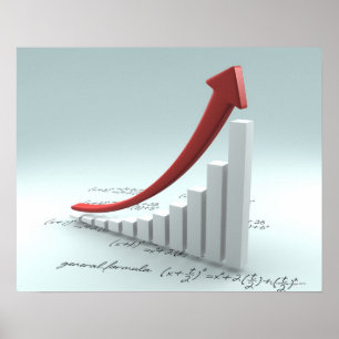 Bar und Pfeil mit Formel Poster