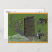 Bär und privat postkarte (Vorne/Hinten)