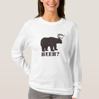 Bär und Rotwild = Bier? Betrunkenes T-Shirt