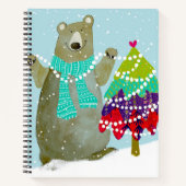 Bär- und Sonnenkulpturenblatt Notizblock (Vorderseite)