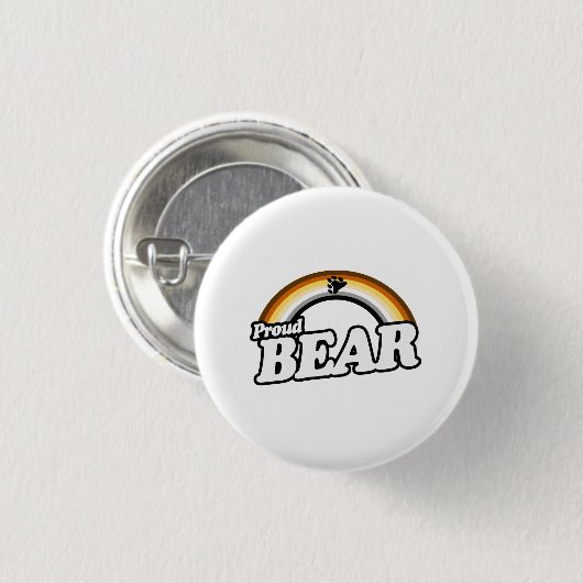 Bär und Stolz Button (Vorne & Hinten)