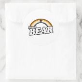 Bär und Stolz Runder Aufkleber (Tasche)