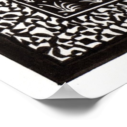 Bär und Vermisstes Bienenposter Poster (Ecke)