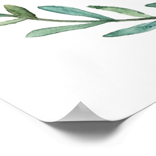 Bär- und Waldposter Poster (Ecke)