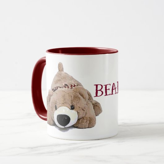 Bär unten! Tasse (Vorderseite Links)