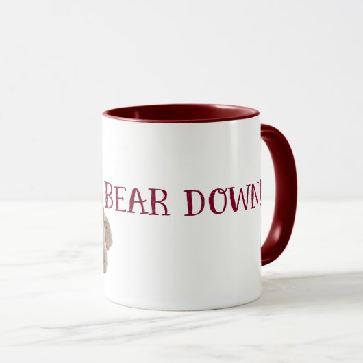 Bär unten! Tasse (VorderseiteRechts)