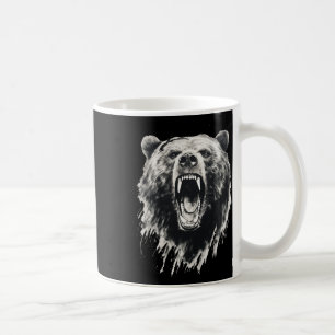 Bär Vintage wütender Grizzlybär Wandern Camping Ca Kaffeetasse