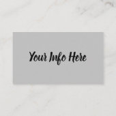 Bär Visitenkarte (Rückseite)