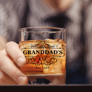 Bar von Großvater Whiskyglas