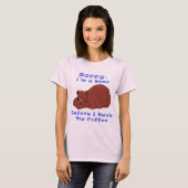 Bär vor Kaffee T-Shirt (Vorne ganz)