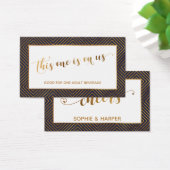 Bar Vouchers, Gold Hearts Script, Diamonds, Marine (Schreibtisch)