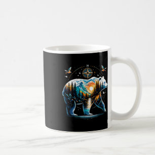 Bär Wandern Grizzly Bär Camping Camper Kaffeetasse