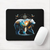 Bär Wandern Grizzly Bär Camping Camper  Mousepad (Mit Mouse)