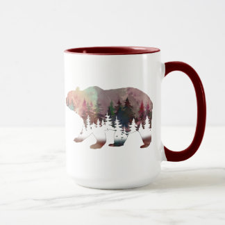 Bär Wasserfarbe Mehrfarbig Wilde Leben Tasse