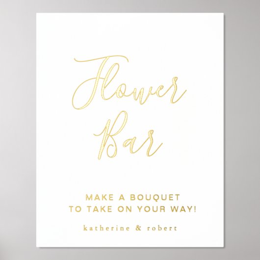 Bar Wedding in der Blume Foliendrucke (Vorderseite)