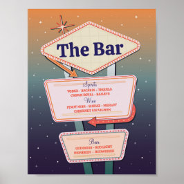 Bar Wedding Las Vegas Casinos Unterschrift Poster