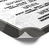 Bar Wedding Steampunk Wedding Hearts Cogs Poster (Ecke)