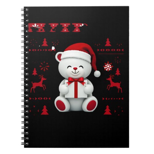 Bär Weihnachten Weihnachten (2) Notizblock (Vorderseite)