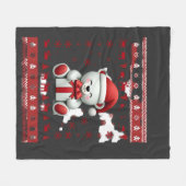 Bär Weihnachten Weihnachten (5) Fleecedecke (Vorderseite (Horizontal))