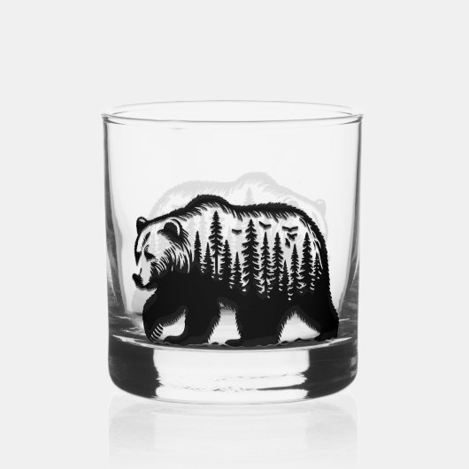 Bär Whiskyglas (Vorderseite)