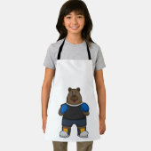 Bär wie Boxer mit Boxhandschuhen Schürze (Insitu)