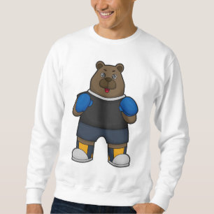 Bär wie Boxer mit Boxhandschuhen Sweatshirt
